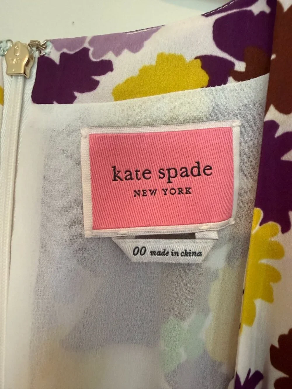Kate Spade Purple & Yellow Floral Dress